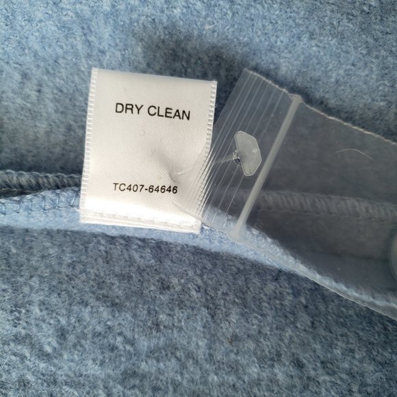 Pendleton Vintage Boiled Wool Embroidered Floral Blue Jacket - Picture 9 of 9